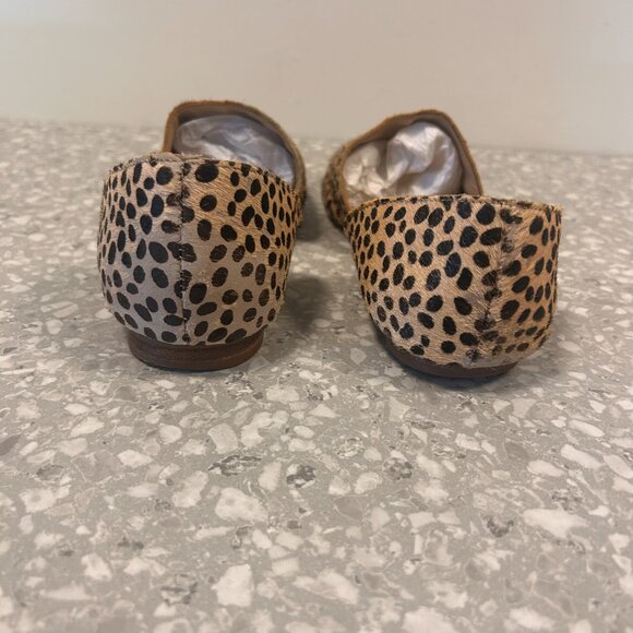 Steve Madden Talent L Cheetah Calf Hair d’Orsay Flats, Size 9.5 - Picture 4 of 7